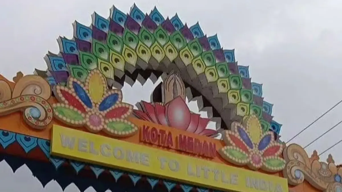 Gerbang Little India di kawasan Kampung Madras, Kota Medan. Sumber foto: https://vt.tiktok.com/ZSqgp18xH/