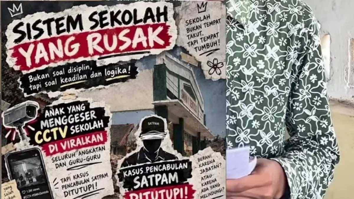 Viral Siswa SMA N 1 Sentolo Kulon Progo Disuruh Klarifikasi dan Minta Maaf karena Poster Kritik Dugaan Pelecehan Satpam. (Instagram)