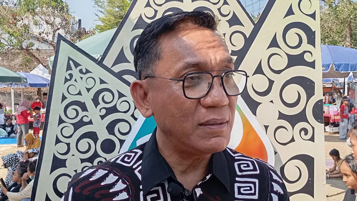 Wawali Jogja Wawan Harmawan saat ditemui di Asrama Mahasiswa Natuna, Kemantren Umbulharjo, Minggu (20/9). Iwan Nurwanto/Radar Jogja