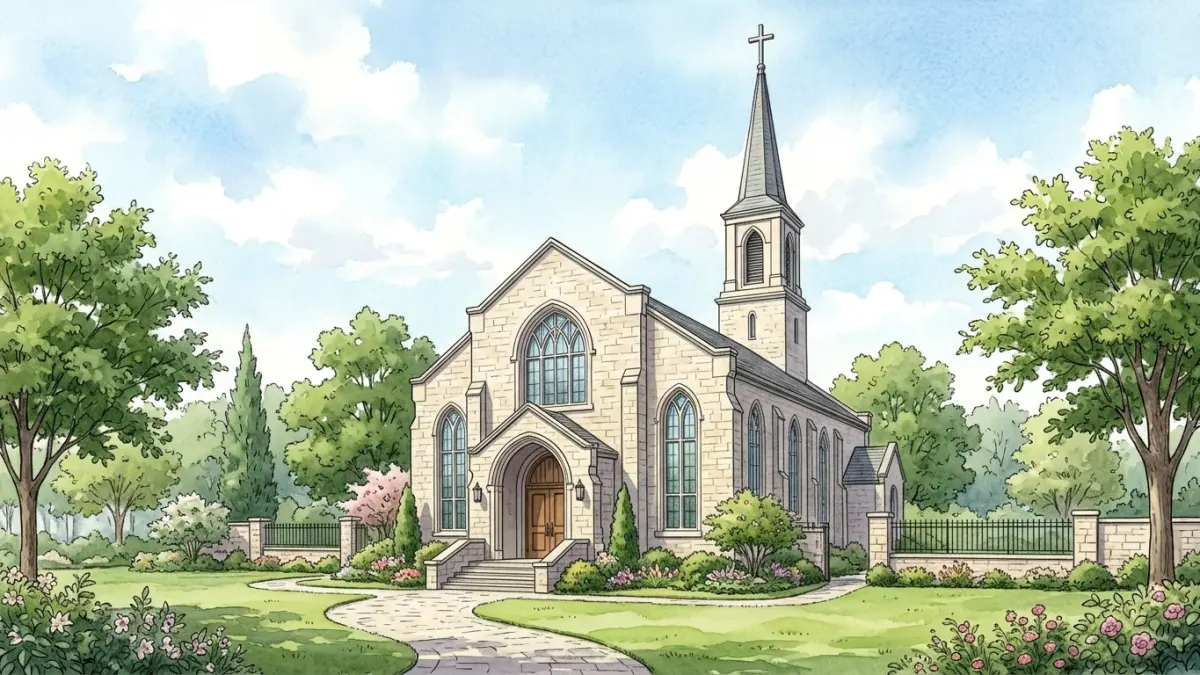 Ilustrasi Gereja. (AI Generated)
