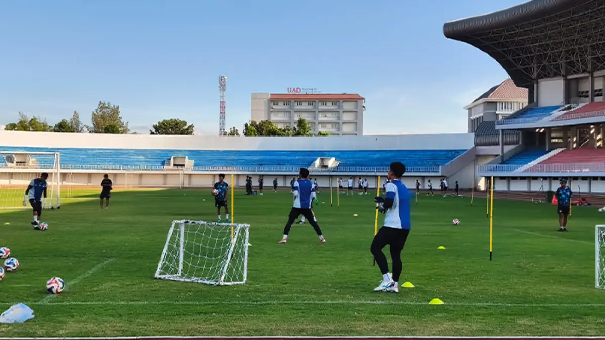 PSIM Jogja saat menjalani sesi latihan dan pertandingan. (Fahmi Fahriza/Radar Jogja)