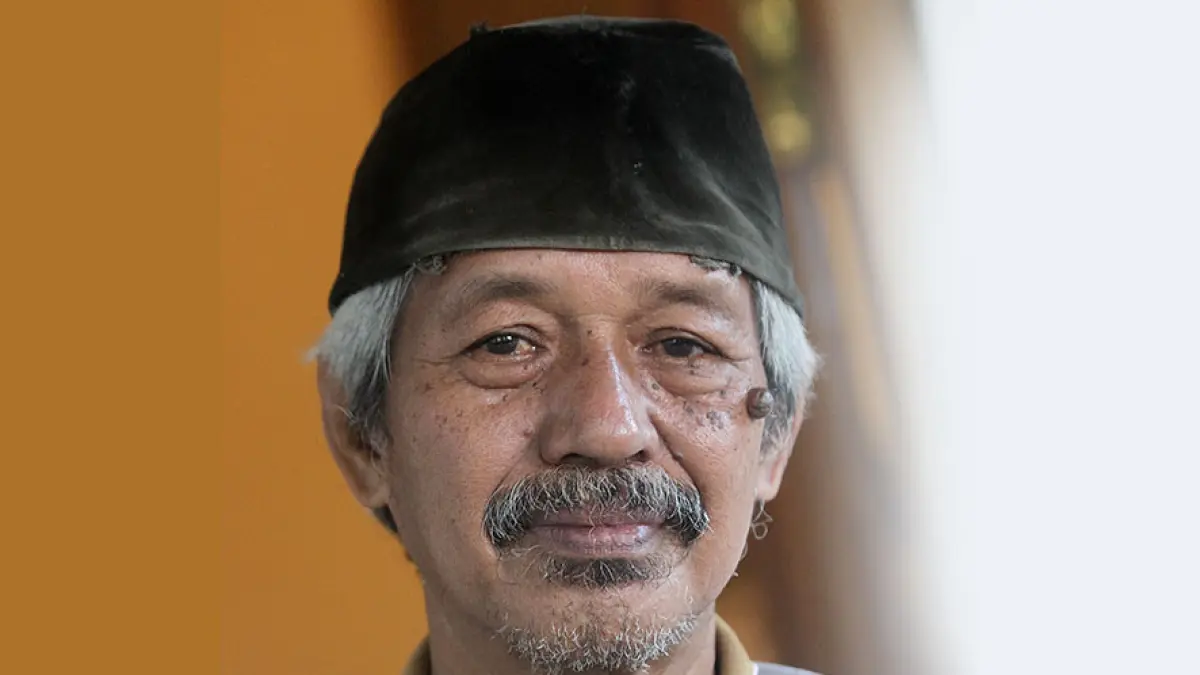 Seniman kawakan Susilo Nugroho "Den Baguse Ngarso".  (Foto: Guntur Aga Tirtana/Radar Jogja)