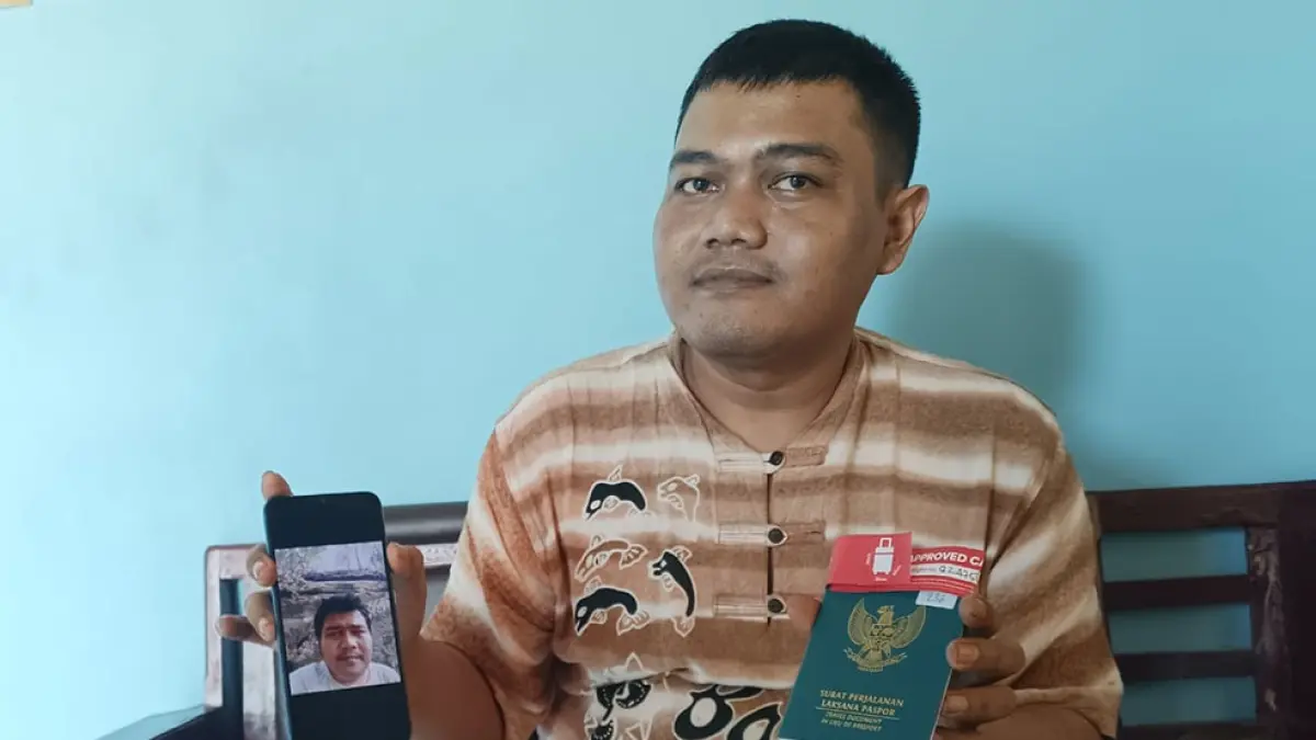 KAPOK: Tino Adi Gunawan, 33, pekerja asal Kebumen yang sempat mendapat berbagai siksaan ketika bekerja di Kamboja.&nbsp;M. Hafied/Radar Jogja