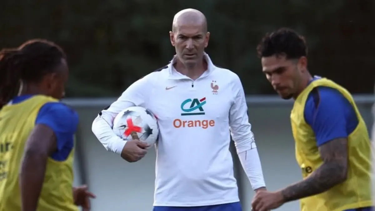 Sesi latian perdana Zidane bersama Tim nasional Prancis