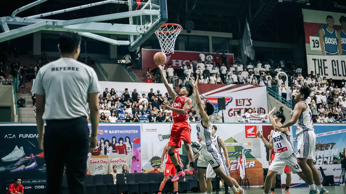 Gelaran kompetisi basket pelajar bergengsi Honda DBL with Kopi Good Day 2026 D.I. Yogyakarta.
