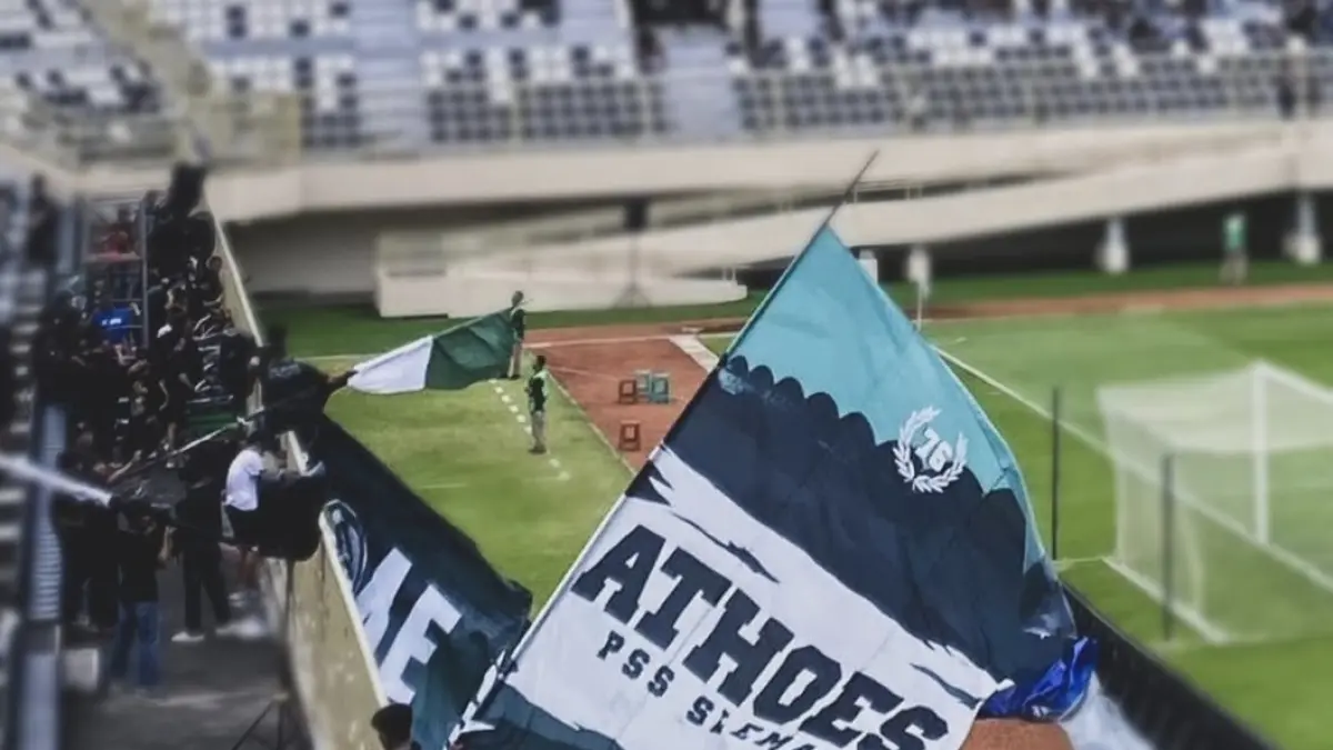 Supporter PSS Sleman tetap mendukung Super Elang Jawa saat main di mana pun dan dalam kondisi apapu.