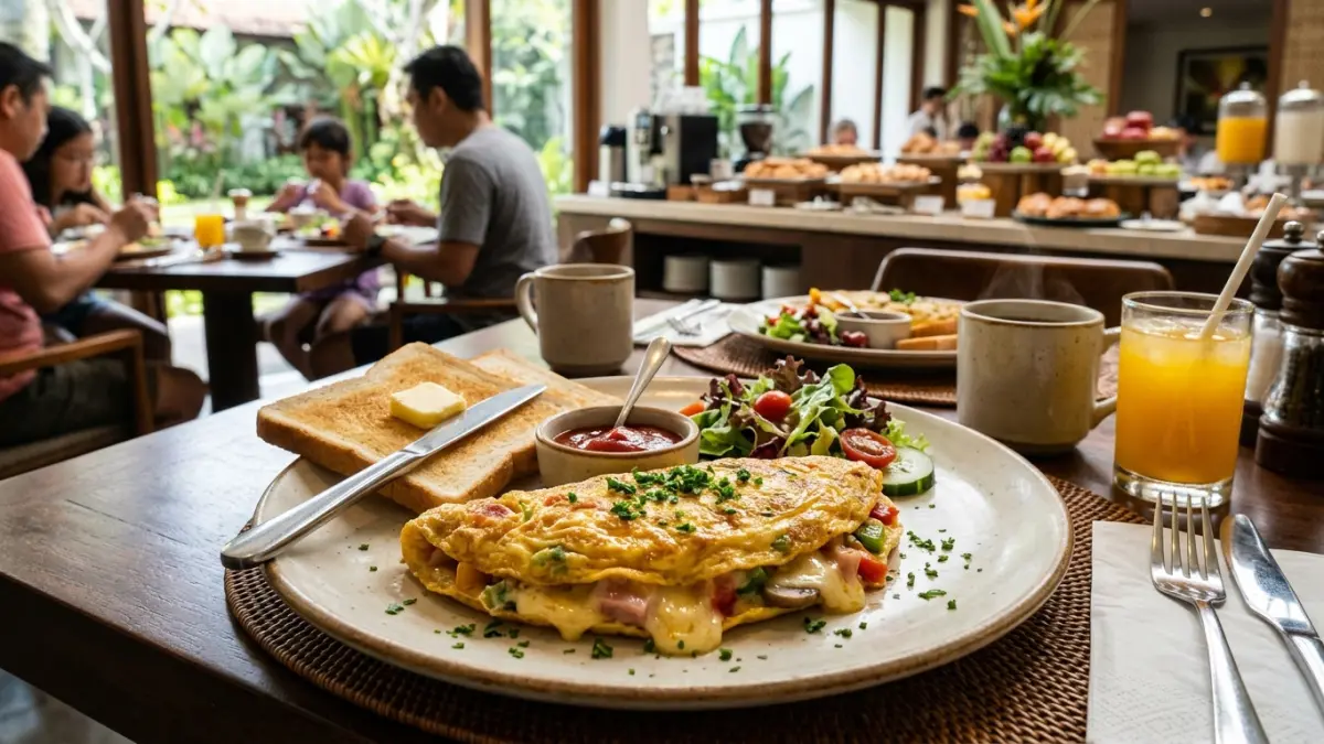 Omlete ala hotel. (AI Generated)