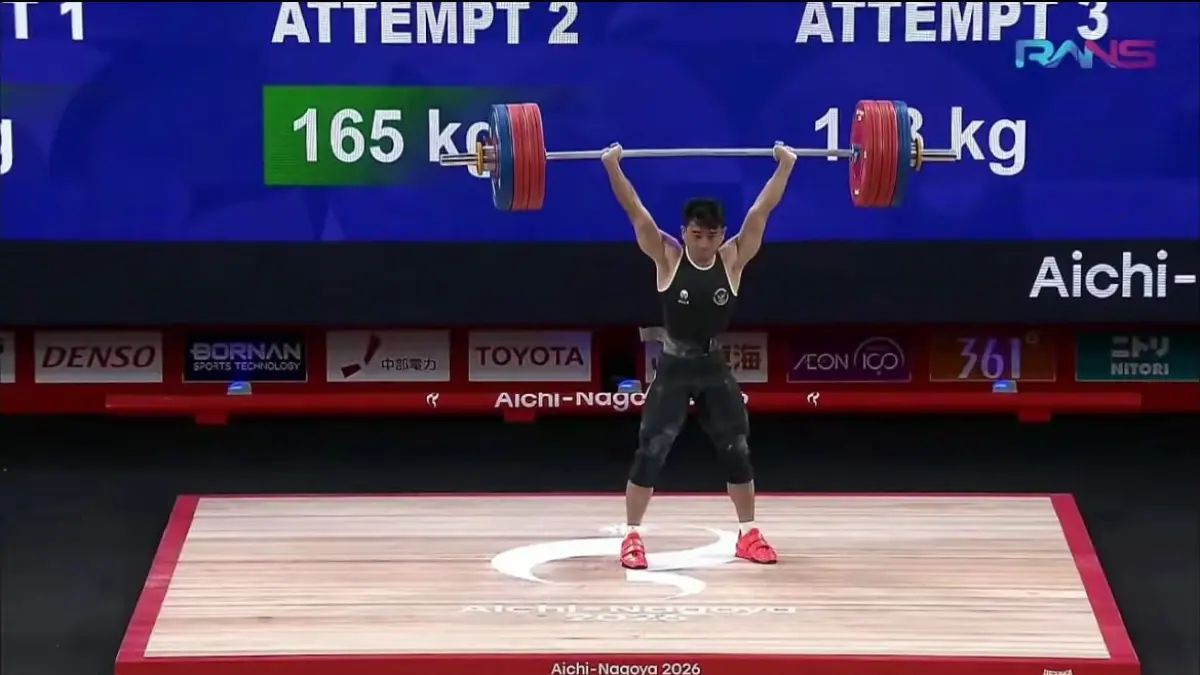 Ricko Saputra Finis Keempat Angkat Besi Kelas 60 Kg Asian Games 2026