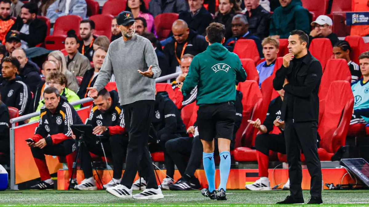 Jurgen Klopp dan Xavi Hernandez jalani debut dengan hasil imbang saat Jerman melawan Belanda di Nations League.