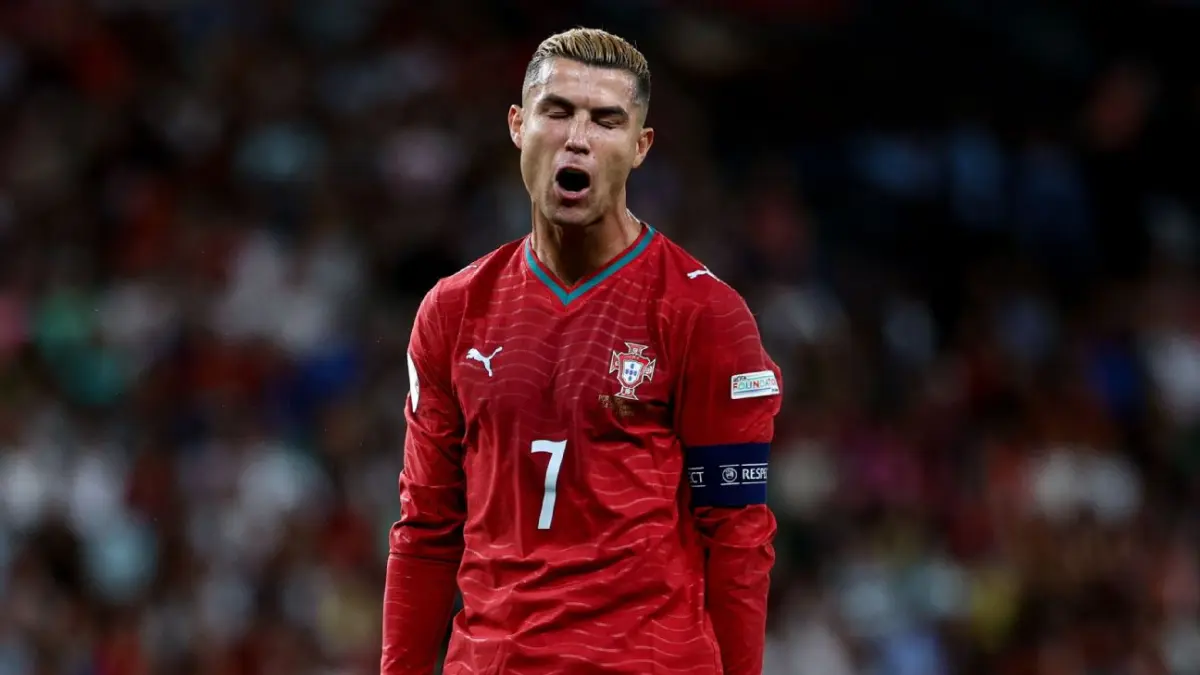 Raut kekecewaan Cristiano Ronaldo dalam kemenangan tipis Portugal atas Wales di Nations League.