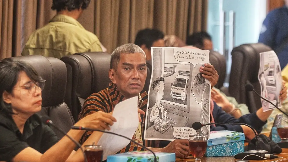 SOLIDARITAS: Warga Peduli Anak di Sleman saat melakukan audiensi di DPRD Sleman, Kamis (24/9). GUNTUR AGA TIRTANA/RADAR JOGJA