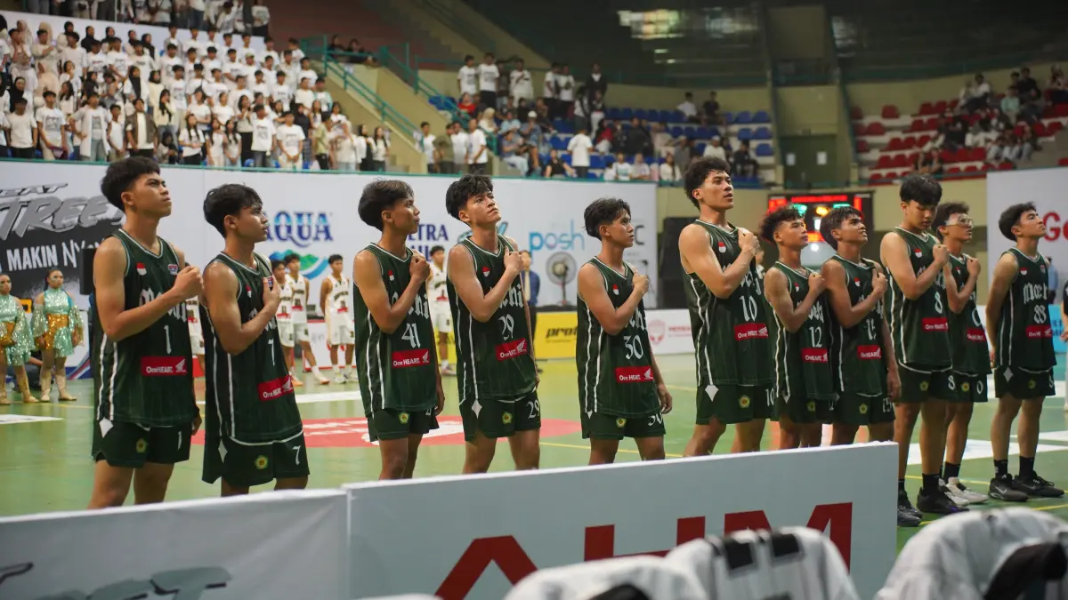 Tim basket putra SMA Muhammadiyah 1 Yogyakarta (Muhi).
