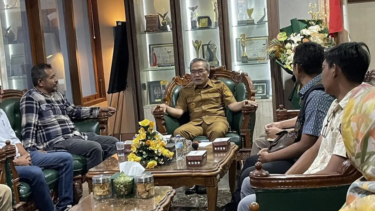 Audiensi perwakilan dari Indonesia Roller Speed (IRS) bersama bupati Bantul terkait persiapan ajang IRS 2026.