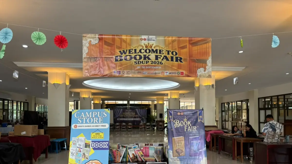 Book Fair SDU Press 2026 yang berlangsung pada 28–30 September 2026 di Kampus III USD