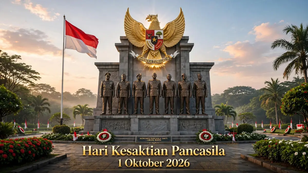 Ilustrasi peringatan Hari Kesaktian Pancasila 2026.