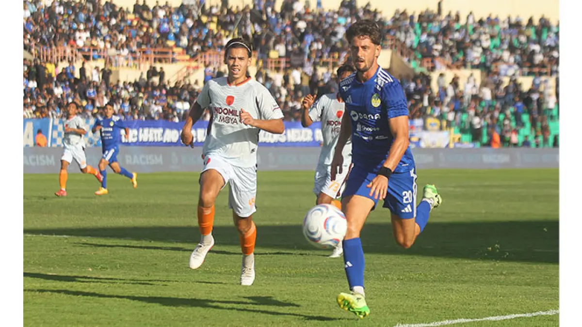 Pemain PSIM Jogja asal Spanyol Adrian Dalmau. (Guntur Aga Tirtana/Radar Jogja)