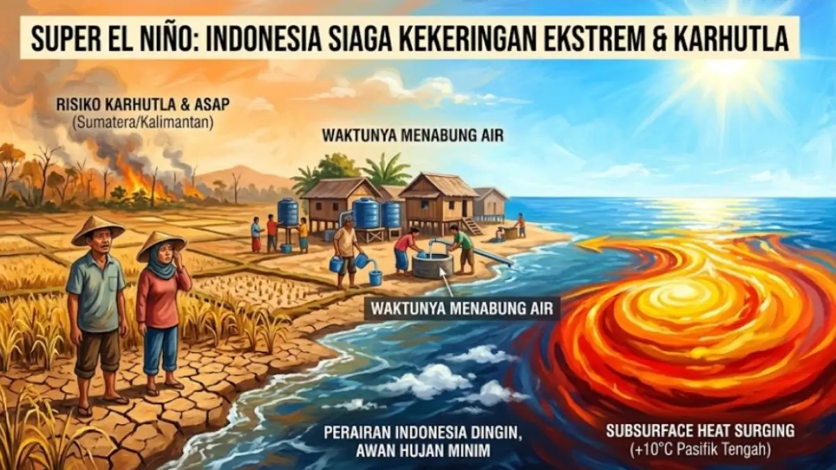 Peringatan Dini NOAA: Super El Niño Ancam Cuaca RI Hingga Awal 2027