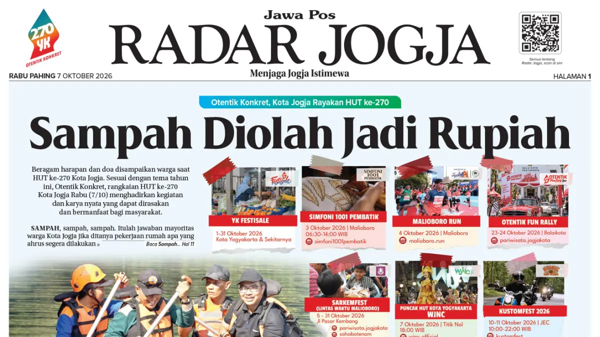 Radar Jogja Edisi Rabu 7 Oktober 2026
