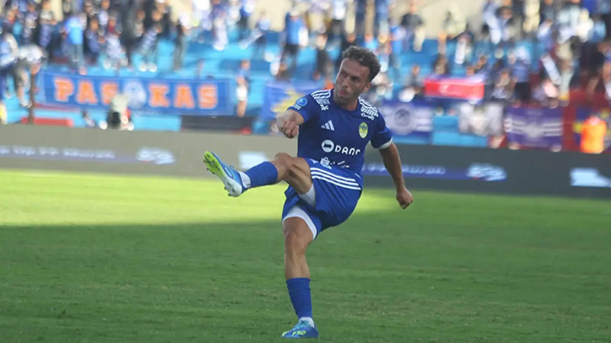 Pemain PSIM Jogja asal Portugal Ze Valente. (Guntur Aga Tirtana/Radar Jogja)