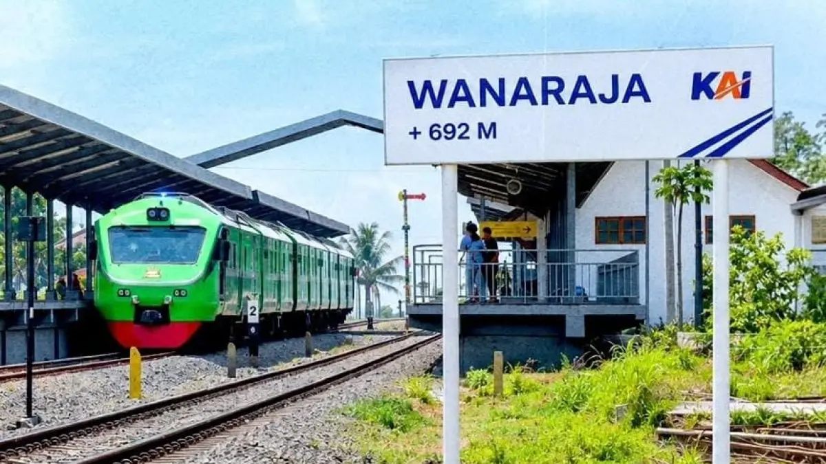 Pernah Lihat Tanda + di Stasiun? Ternyata Ada Rahasia Ketinggian yang Bikin Perjalanan Lebih Seru. (Instagram KAI)