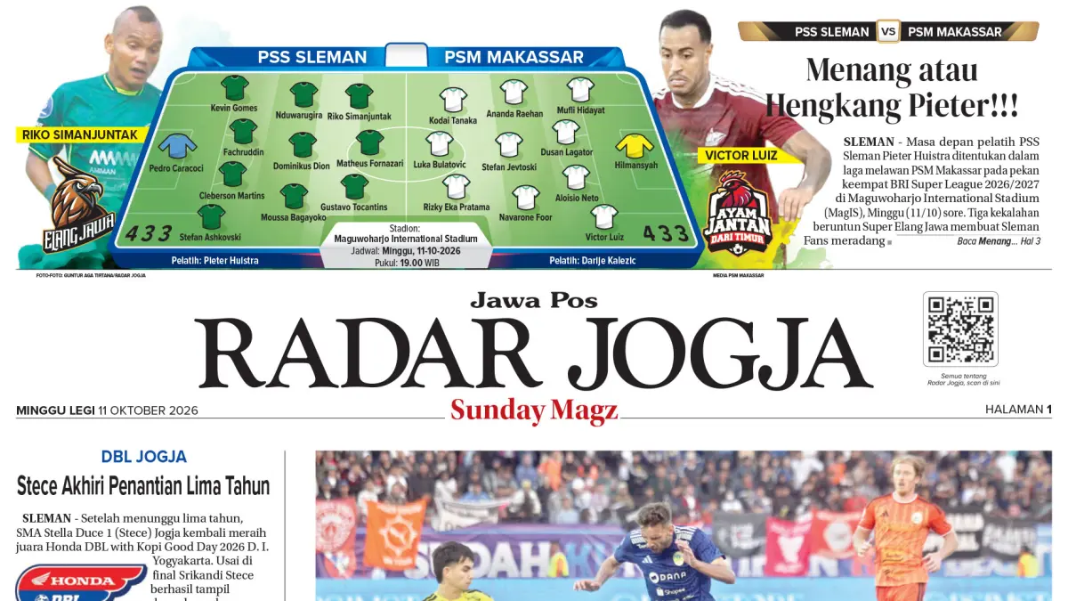 Radar Jogja, Edisi 11 Oktober 2026