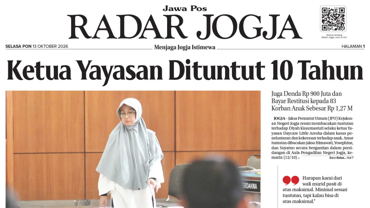 Radar Jogja edisi Selasa, 13 Oktober 2026