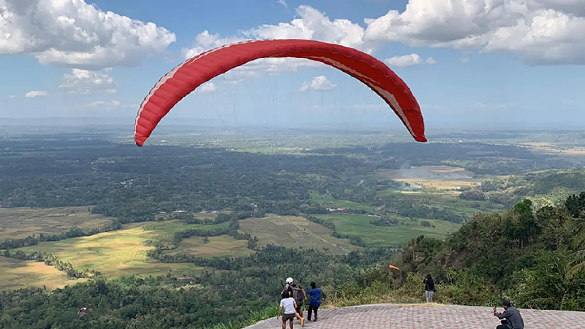 WISATA: Objek Wisata Giri Sembung mulai banyak dikunjungi wisatawan. (FOTO: ANOM BAGASKORO/RADAR JOGJA)