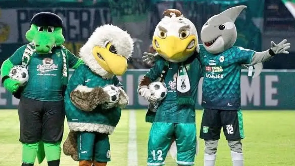 Maskot persebaya (jojo,zoro dan falcao) oleh falcaomascot.