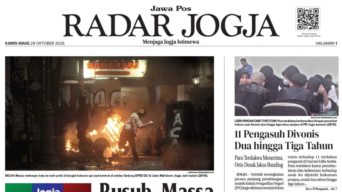Radar Jogja Edisi, 29 Oktober 2026