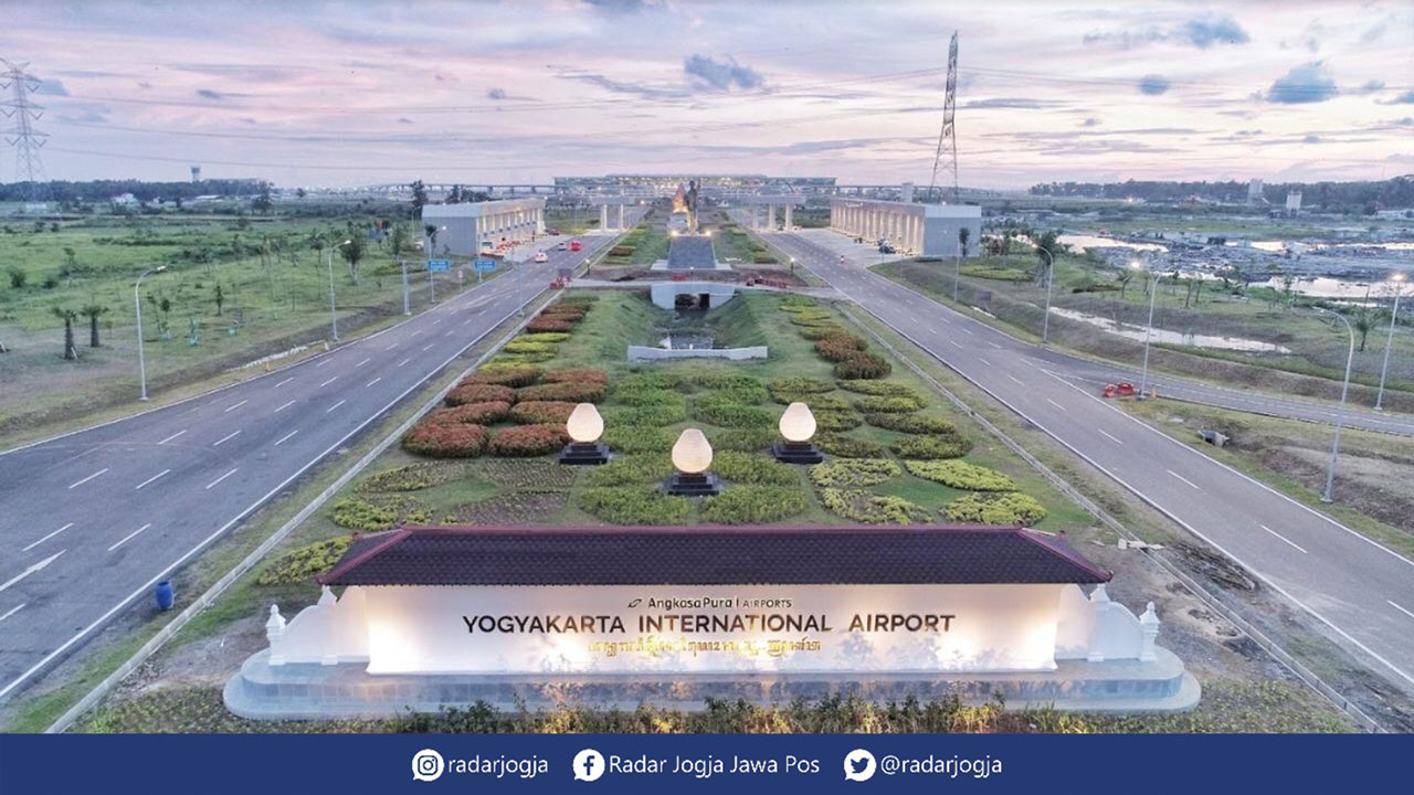 TERKONEKSI: YIA di Kulonprogo bakal terintegrasi dengan tol Jogja-Solo, sehingga aksesibilitas pengguna jasa bandara nantinya semakin mudah.(HUMAS AP 1 FOR RADAR JOGJA)
