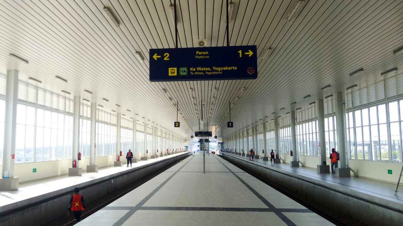 FASILITAS: PT Kereta Api Indonesia (Persero) persiapkan berbagai layanan untuk mendukung pengoperasian Kereta Api Bandara YIA. (KAI FOR RADAR JOGJA)
