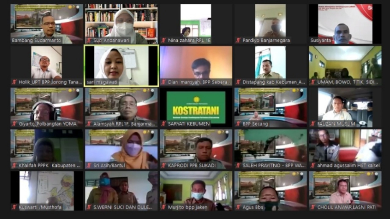 P3K: Tangkapan layar mahasiswa Polbangtan YoMa saat mengikui kuliah perdana program RPL, Senin (15/11/2021).(POLBANGTAN YOMA)