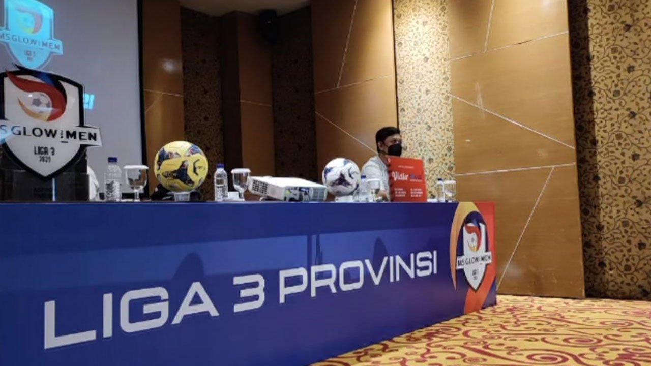 FAIR: Tangkapan layar saat berlangsungnya drawing Liga 3 DIJ.(ANA R DEWI/RADAR JOGJA)