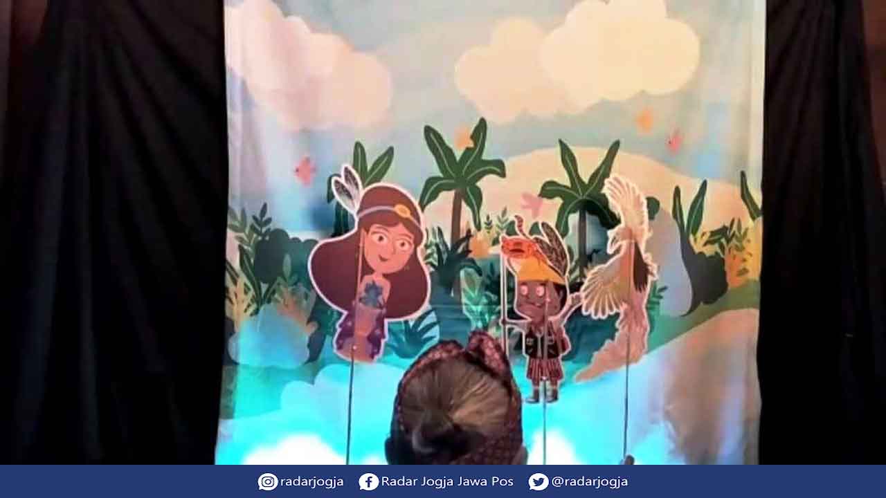 DONGENG: Gelaran pementasan dongeng Ando dan Ramuan Ajaib ini dilakukan secara virtual. (DEVA SEPTIAN SURYA FOR RADAR JOGJA)