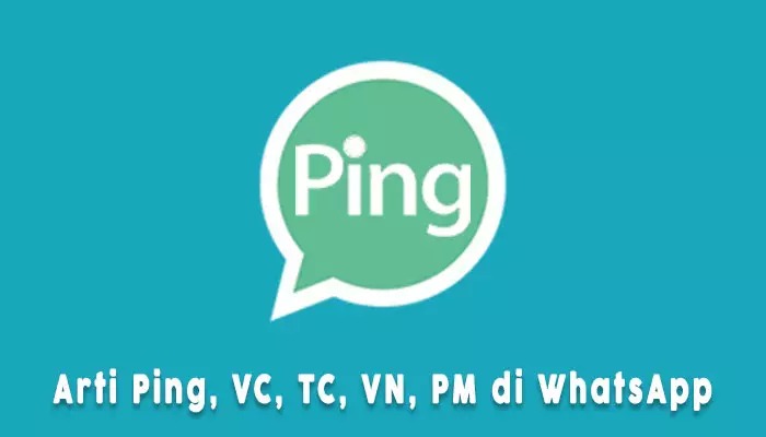 PING : WhatsApp sebagai aplikasi chat dan video yang terkenal di kelompok pemakainya. Banyak istilah yang dijumpai untuk memakai fitur didalamnya.