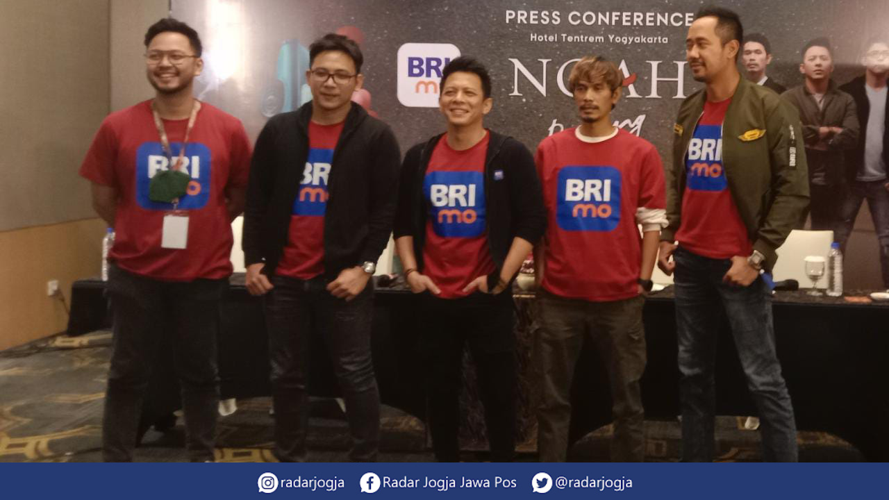 KOLABORASI : Noah resmi menjadi brand ambassador salah satu aplikasi mobile banking di Indonesia, BRImo. (ANNISA KARIN/RADAR JOGJA)