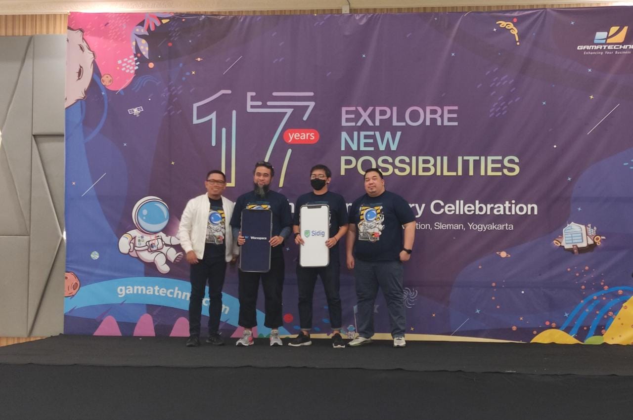BARU : Menginjak usia yang ke-17 ini, PT Gamatechno Indonesia memperkenalkan 2 produk terbarunya, yaitu Worxspace & Sidig. Kedua produk ini memiliki masing masing fungsi serta segmentasi pasar yang berbeda. (REYNALDY RIFKY PRASETYO FOR RADAR JOGJA)