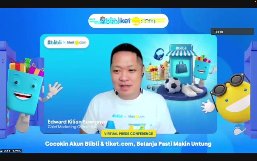 BERGABUNG : Blibli dan tiket.com meluncurkan sinergi pertama di Indonesia #BergabungPastiUntung yang mengintegrasikan fitur terbaik dari e-commerce dan OTA. (ISTIMEWA)
