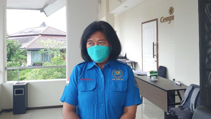 Kepala BNNK Magelang AKBP Catharina.(Naila Nihayah/Radar Jogja)