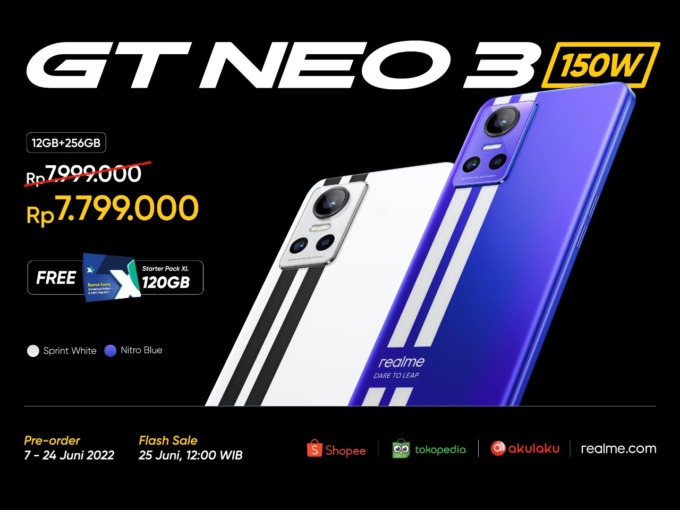 BARU : Realme hadirkan produk smartphone terbaru dengan teknologi 150W UltraDart charge ke pasar Indonesia yaitu realme GT NEO 3. Adapula realme GT NEO 3T dan realme Buds Air 3. (WISNU PRIHANTARA for RADAR JOGJA)
