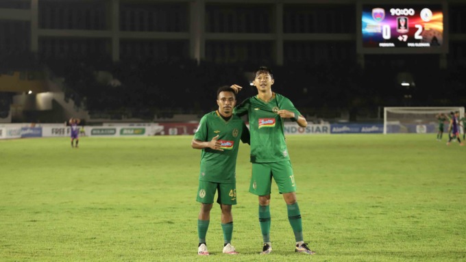 MENANG: PSS Sleman meraih kemenangan perdana 2-0 saat melawan Persita Tangerang pada Kamis (16/6) setelah harus terima meraih seri melawan Persis Solo. (MEDIA OFFICIAL PSS SLEMAN FOR RADAR JOGJA)