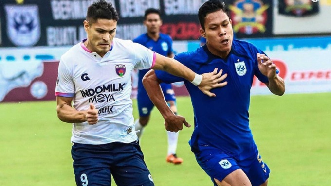 TANGGUH: Ramiro Fergonzi menjadi tumpuan lini depan Persita Tangerang musim ini. Termasuk di ajang Piala Presiden 20222.(DOK PERSITA TANGERANG)