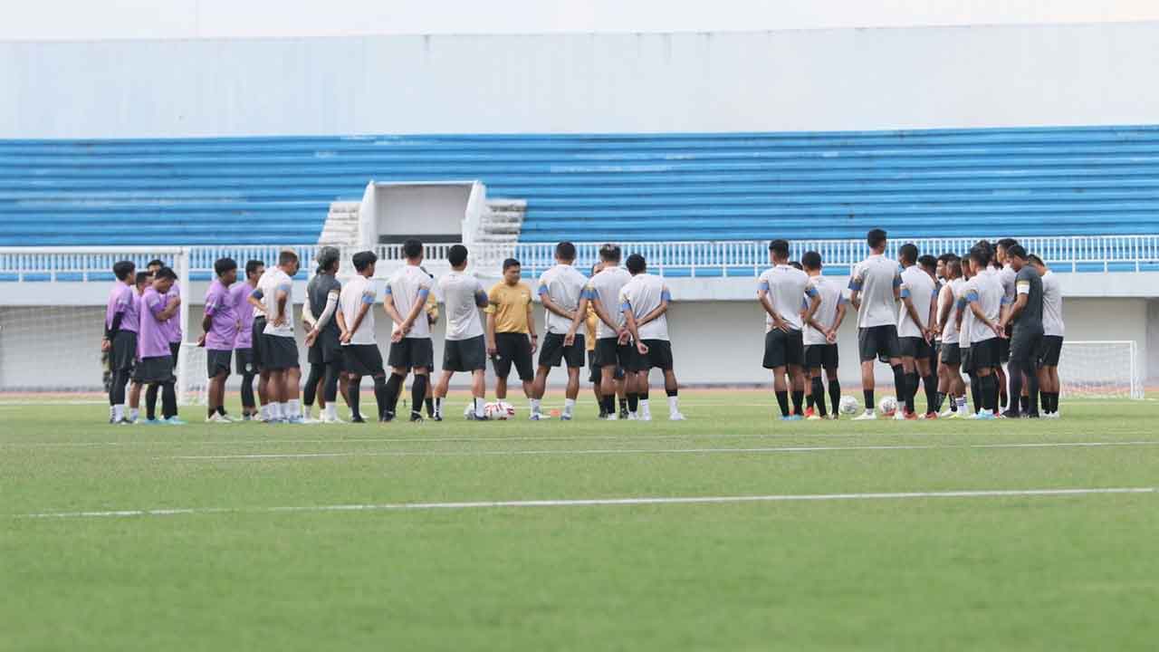 MAKIN SIAP: Penggawa PSIM Jogja menjalani latihan rutin jelang menghadapi kompetisi Liga 2 musim 2022/2023 di Stadion Mandala Krida. ISTIMEWA