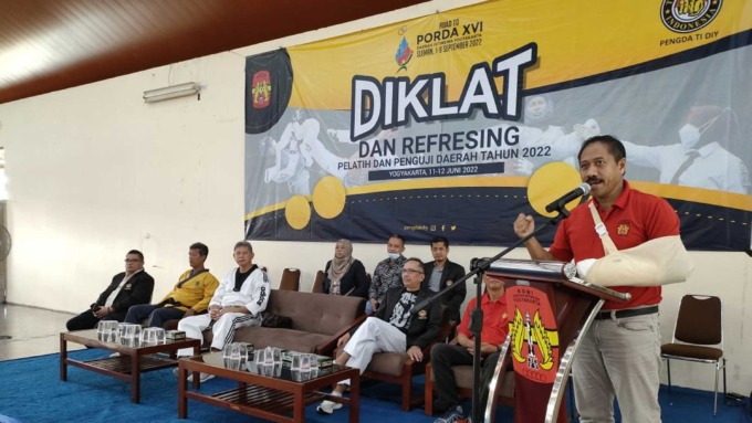 PENINGKATAN KAPASITAS: Sejumlah pelatih se-DIJ mengikuti kegiatan pendidikan dan pelatihan (diklat) serta penyegaran pelatih/penguji tingkat daerah, 11-12 Juni di Graha Wana Bhakti Yasa, Jogja.(ISTIMEWA)