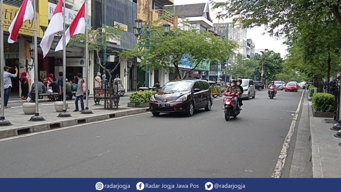 SYAHDU : Kawasan Malioboro, Senin (29/8). (DWI AGUS/RADAR JOGJA)