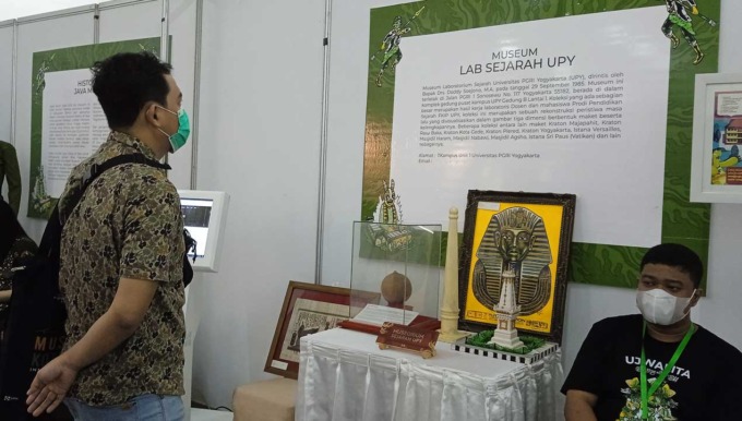 EDUKASI: Sebanyak 39 museum memeriahkan ajang Museum Expo 2022 di Sleman City Hall mulai 15 Agustus hingga 19 Agustus mendatang.(WULAN YANUARWATI/RADAR JOGJA)