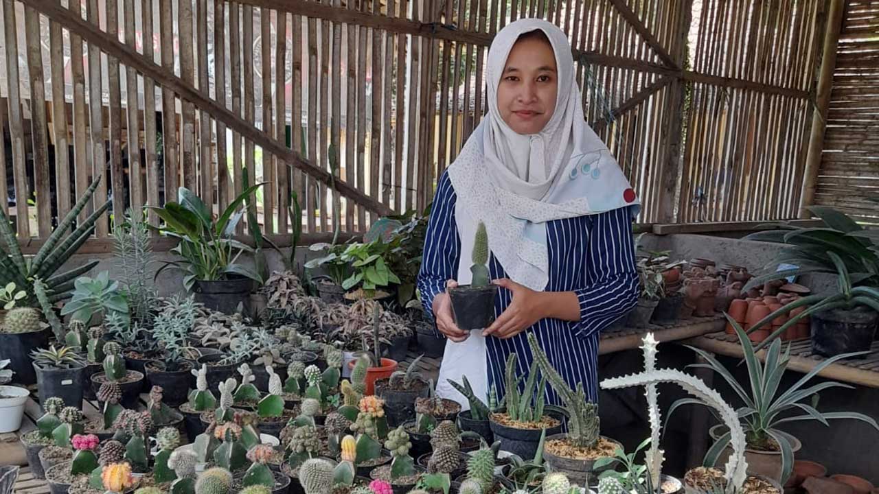 Pemilik Rumah Kaktus Magelang Novita Nila.(Dokumentasi Pribadi)