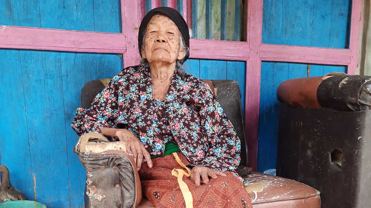 Wagiyem Warga Plumbungan, Putat, Patuk, Gunungkidul.(GUANWAN/RADAR JOGJA)