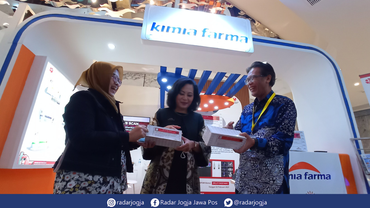 DETEKSI : Kolaborasi BRIN dan PT Kimia Farma TBK menciptakan kita TB-Scan untuk mendeteksi lokasi bakteri tuberkulosis dalam tubuh manusia. (DWI AGUS/RADAR JOGJA)