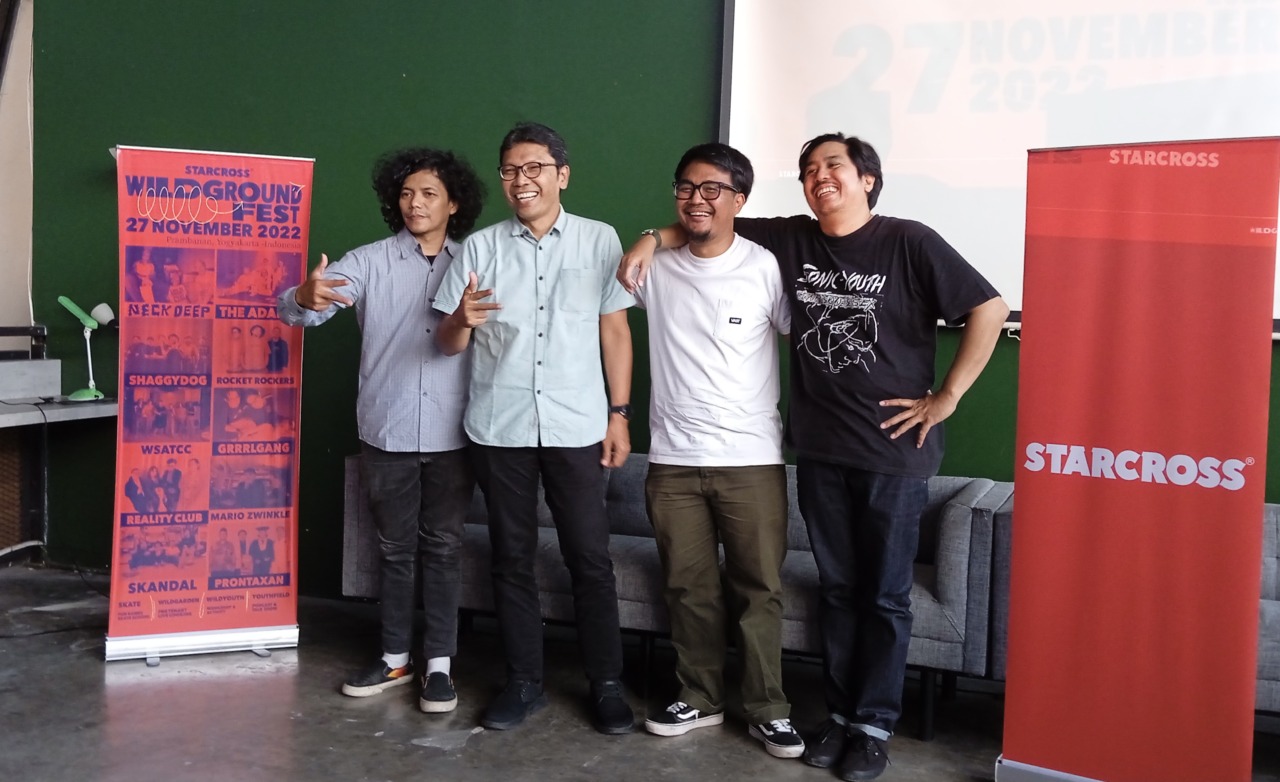 Jumpa pers puncak acara Wild Ground Festival 2022, Senin (31/10) di Sinergi Coworking Space Sleman.(WULAN YANUARWATI/RADAR JOGJA)